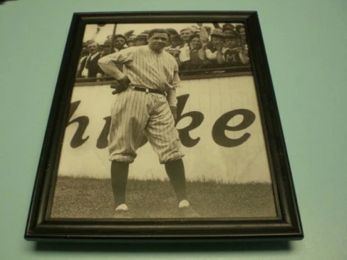 Yankees Babe Ruth 1929 impresión enmarcada en blanco y negro Foto 1 de 1