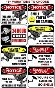 Security Signs for Home, Business or Just for Fun 15 Styles to Choose From - Picture 1 of 22