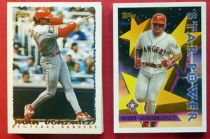1995 & 1996 Topps Texas Rangers Team Sets (34 cards) - Picture 1 of 3