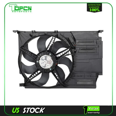 Electric Radiator Cooling Fan Assembly Fits MINI COOPER 2014 2015 2016 2017-2019 - Image 1 of 4