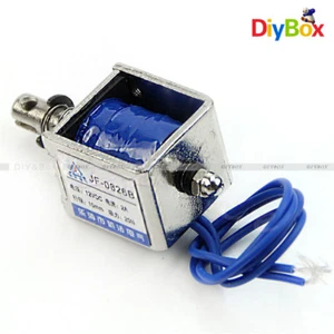 DC12V 2A Push Pull Type Open Frame Solenoid Electromagnet Reset 10mm 20N - Picture 1 of 4
