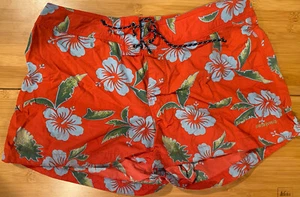EUC / Patagonia Pataloha Board Shorts Womens US 11 Makaha Red Blue Vintage 2000 - Picture 1 of 3