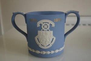 Wedgwood Blue Jasperware Harrow School 400th Anniversary Loving Cup 1571-1971 - Bild 1 von 4