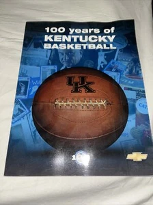 University Of Kentucky Basketball Program UK 100 Years Book Souvenir Chevrolet - Bild 1 von 9