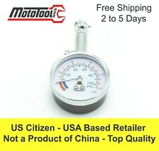 MotoTool Pro Low Pressure Dial Tire Gauge 1-15 psi ideal for tubliss tubeless 
