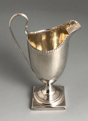 Jarra crema plata George III Thomas Streetin Londres 1791 94 g GLZX Foto 1 de 4