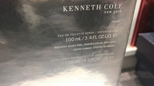 Kenneth Cole Gift Set-100ml EDT Spray+125ml After Shave Splash (Box Ripped Off) - Picture 1 of 9
