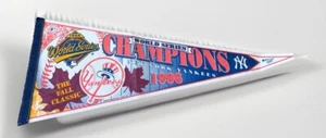 1996 New York Yankees World Series Champions Fall Classic Pennant 30x12 - Picture 1 of 5