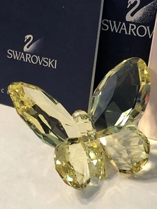 New Swarovski Crystal 855690 Jonquil Yellow Butterfly 9100 000 026 In Boxes - Picture 1 of 16