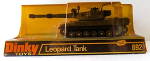 Vintage Dinky #692 Leopard Tank Military German Decals Green NEW in Box - Picture 1 of 10