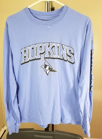 John Hopkins Blue Jays NCAA Champion Blue Hopkins Small Long Sleeve Shirt Cover
