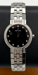 Movado 84.A1.1845.S Stainless Steel w/ Diamond Bezel Women's 25mm Watch - Picture 1 of 11