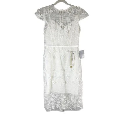 BRONX AND BANCO Osa Lace Dress Size US 6 Medium White - Image 1 of 4