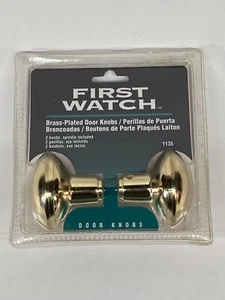 First Watch Replacement BRASS KNOB SET  #1135 NEW Interior - Picture 1 of 4