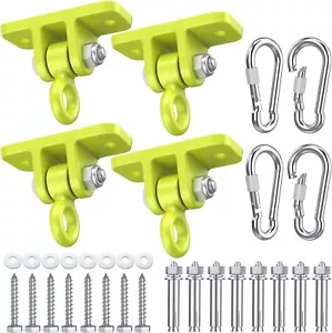 4 Pack Heavy Duty Swing Swingset Hangers for Wooden Sets Playground Outdoor - Picture 1 of 7