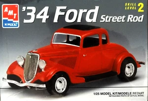 KIT MODELO SELLADO AMT '34 FORD STREET ROD #6686 ESCALA 1:25 - Imagen 1 de 6