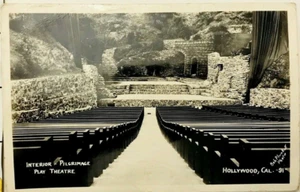 RPPC Pilgrimage Play Theatre Hollywood California Bob Plunkett  Old Hollywood - Picture 1 of 2
