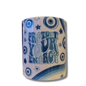Blue mug/ Protect your energy mug/ coffee mug/ evil eye mug/ tea mug / protect y - Picture 1 of 4