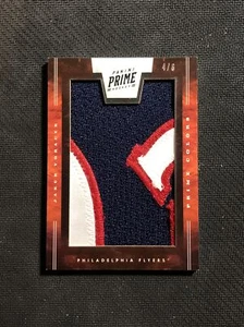 2011-12 PANINI PRIME JAKUB VORACEK PRIME COLORS GAME-WORN SLEEVE PATCH #ed 4/6 - Picture 1 of 2