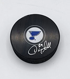 Logotipo autografiado firmado por Darin Kimble St Louis Blues Puck Beckett certificado de autenticidad - Imagen 1 de 2
