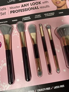 Japonesque 6 Piece Essentials Makeup Brush Set Professional Grade NEW/SEALED - Picture 1 of 8