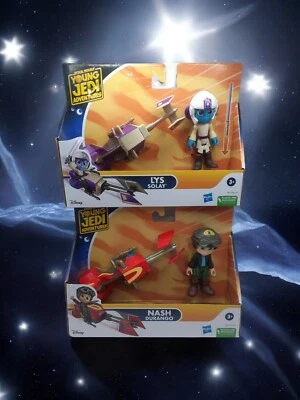 Conjunto Star Wars Young Jedi Adventures Lys Solay e Nash Durango Novo - Imagem 1 de 4