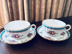 Spode Trapnell Sprays Cup Saucer Pair Set - Picture 1 of 8