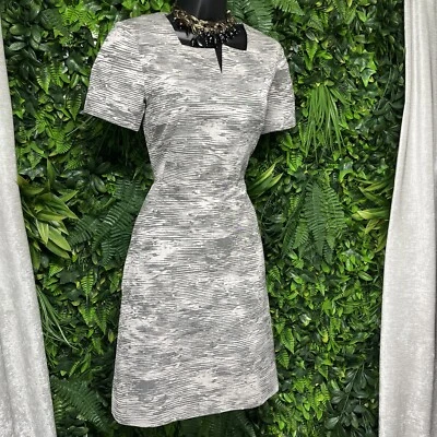 Vestido JASON WU funda de lino de seda para mujer 2 Resort 2015 gris hecho en EE. UU. cóctel 1756 Foto 1 de 4