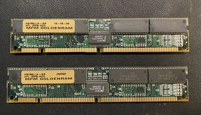 2x 16MB SIMM RAM Part number M3789LL/A Goldenram from PowerPC 8500 - Image 1 of 2