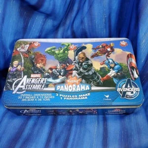 Rompecabezas panorámico Marvel Avengers 33 pulgadas por 15 pulgadas 3 rompecabezas en 1 - Imagen 1 de 7