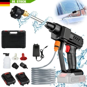300W Akku Hochdruckreiniger + 2 Akkus Auto Mobiler Druckreiniger Spritzpistole! - Bild 1 von 20