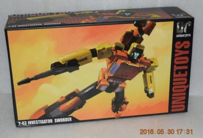 New Transformation toys Unique Toys UT Y-03 Investigator Sworder Figure In Stock - Image 1 of 4