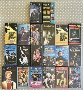 VHS Bundle Lot Musicals Soul Country Oddities Cabaret Neil Diamond Sinatra Fame - Picture 1 of 15