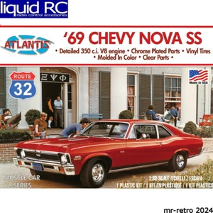 Atlantis Models M2006 1969 Chevy Nova SS Route 32 1:32 Plastic Model Kit - Picture 1 of 2