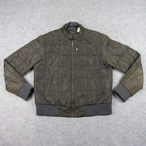 ENERGIE Jacke Herren XXLarge braun gesteppt wattiert Bomber Militär Patch wattiert 2X - Bild 1 von 18