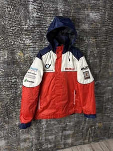 BMW Vintage Jacket Big Logo Team Buildbase Motorrad - Picture 1 of 13