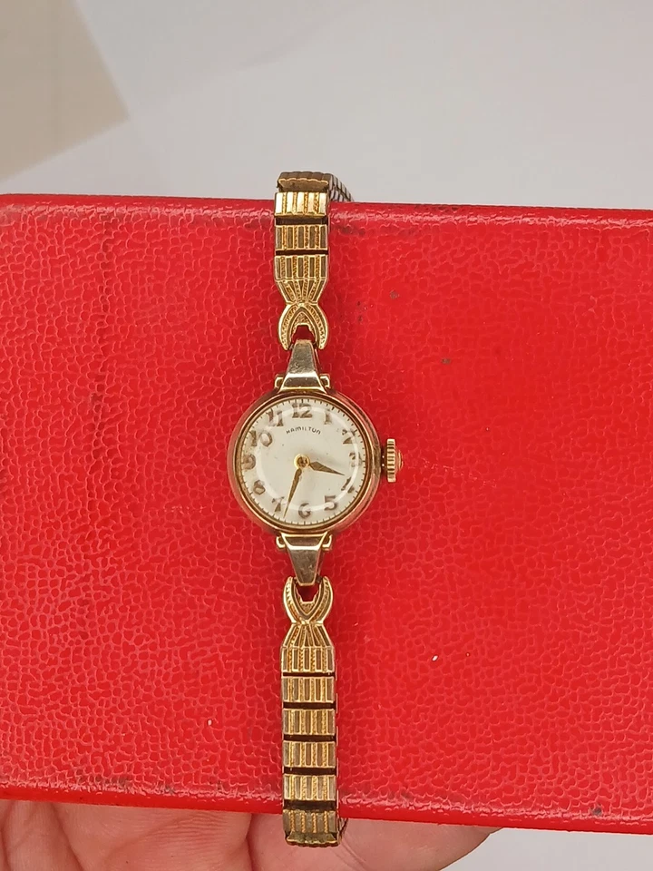Винтажные женские часы Hamilton заводные 10K GF - Изображение 1 из 4