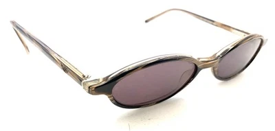 Valentino 5216 685 Striped Brown Oval Eyeglasses Frames 48-16 135 Italy Designer - Image 1 of 4