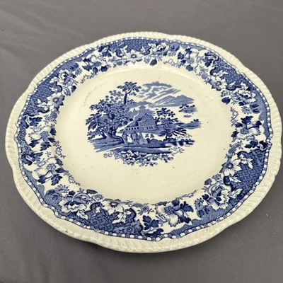 Vintage Seaforth Enoch 1784 Ralph 1750 Blue and White Woods &Co Plate.   (B65) - Image 1 of 4