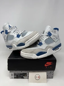 Nike Air Jordan 4 Retro Gs Military Blue 2024 Size 6.5Y Authentic Used Aj4 Rare - Bild 1 von 10