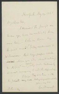 GEORGE BANCROFT (1800-1891) lettera firmata | Autografo Segretario della Marina USA 1866 - Foto 1 di 2