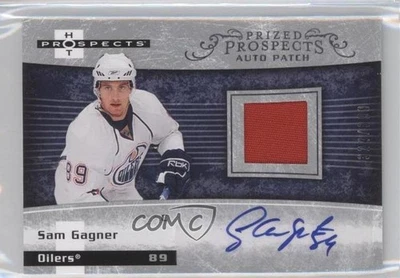 2007 Fleer Hot Prospects Prospect /399 Sam Gagner #202 RPA Rookie Patch Auto RC - Image 1 of 2