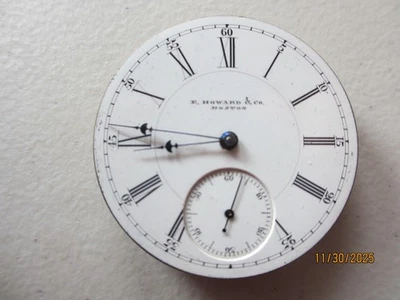 Movimiento reloj bolsillo 1884 E HOWARD & CO MODELO SERIE VII GRADO I TALLA N 15J Foto 1 de 2