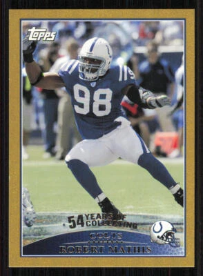 2009 Topps Gold #241 Robert Mathis /2009 - Image 1 of 2