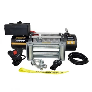 Elektrische Seilwinde 12V K12000 5454kg Motorwinde Stahlseil 4x4 Winde - Bild 1 von 4
