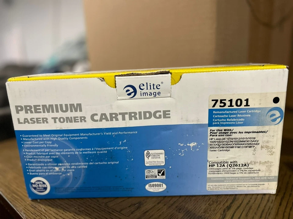 HP Q2612A 12A Black Cartridge For HP 1010 Genuine OEM Box Ship