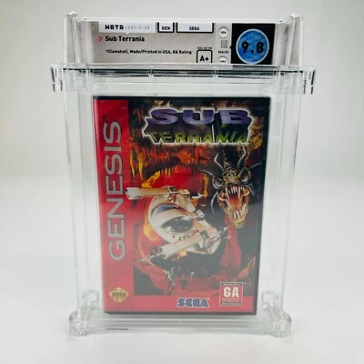Sub Terrania - Sega Genesis 1993 Clamshell Factory Sealed NIB MINT WATA 9.8 A+ - Image 1 of 4