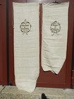 2x LEINENSACK 1834+1845 linen bag Sack Leinen Getreidesack bedruckt Enzenkirchen