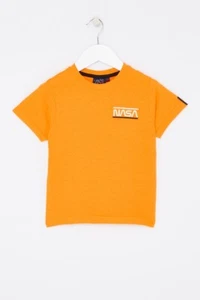 Boys T-Shirt. Lee Cooper, NASA. Short Sleeves. Orange Color. 4-14 Years - Picture 1 of 8