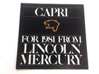 1981 Mercury Capri 12-page Original Sales Brochure Catalog -  Black Magic Deluxe